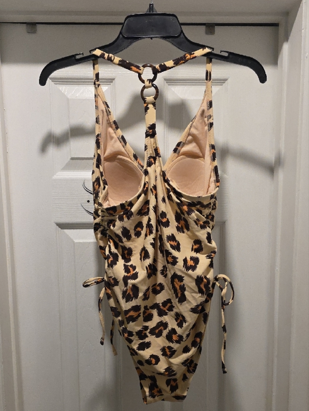 Target Leopard-Print One-Piece Swimsuit in Cream, Black & Brown - Picture 3 of 4
